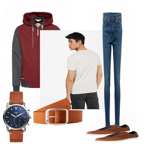 Orange Gürtel G-Star Raw kombinieren