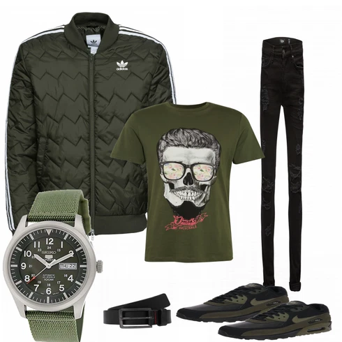 Schwarz Accessoire Gürtel Hugo kombinieren