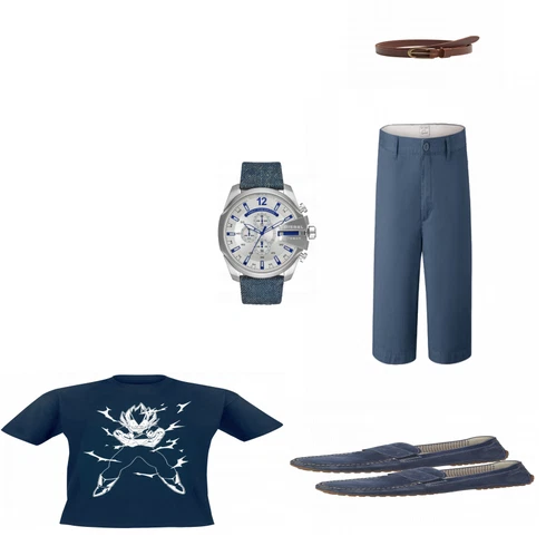 Blau Halbschuh Sioux kombinieren mit Braun Gürtel Mango man