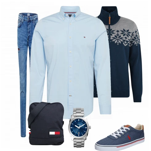 Grau Schuh Sneaker Polo Ralph Lauren kombinieren