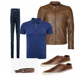 Outfit mit Blau Replay "POLO"