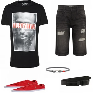 Outfit mit Mischfarben Sneaker BIDEN "Polo Ralph Lauren"