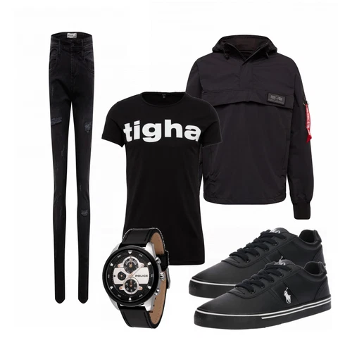 Schwarz Schuh Sneaker/Leder Sneaker Polo Ralph Lauren kombinieren