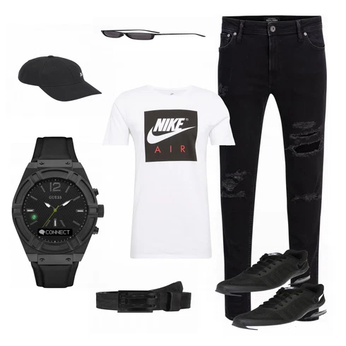 Blau Sportschuh Nike Sportswear kombinieren