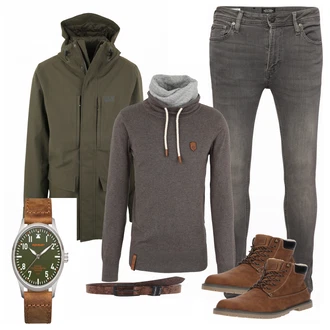 Outfit mit Grün Jack Wolfskin "PorPilot"