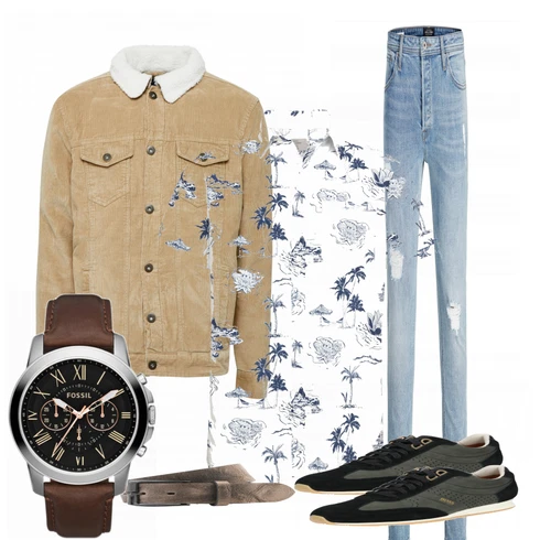 Beige/Braun Sommerjacke Urban Classics kombinieren mit Braun Gürtel Diesel