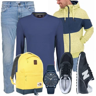 Outfit mit Gelb Tasche The North Face "Praktischer Look"