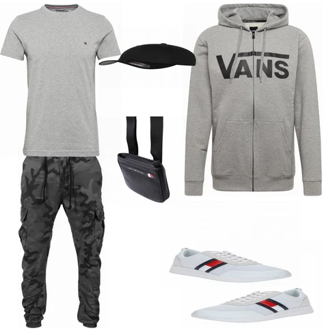 Grau Sneaker Tommy Jeans kombinieren