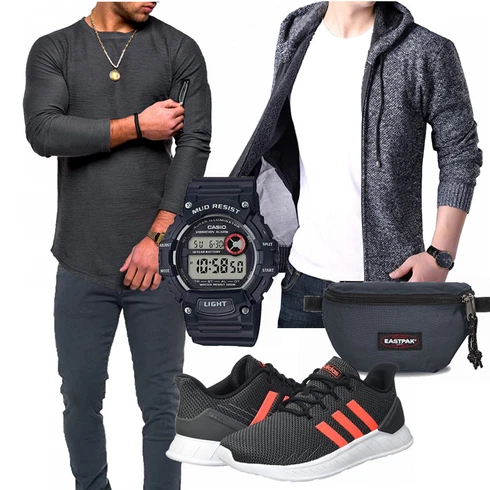 Blau Schuh Casio kombinieren