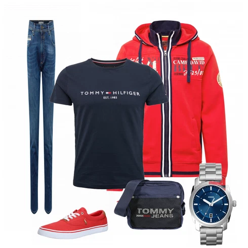 Rot Schuh Sneaker Polo Ralph Lauren kombinieren