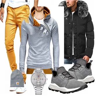 Outfit mit Grau Hut Carhartt "Praktischer Look"
