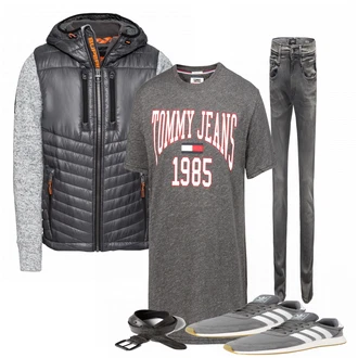Outfit mit Grau SommerJacke Superdry "Prescious"