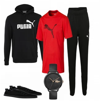 Outfit mit Schwarz Sneaker G-Star Raw "Puma Sport"