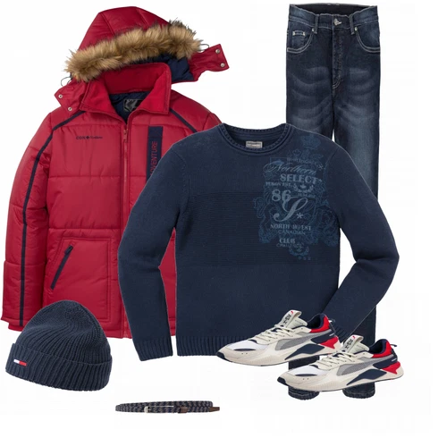Blau Hut Tommy Jeans kombinieren mit Blau Gürtel Bonprix