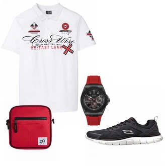 Outfit mit Weiß Schal Bonprix "Rainbow"