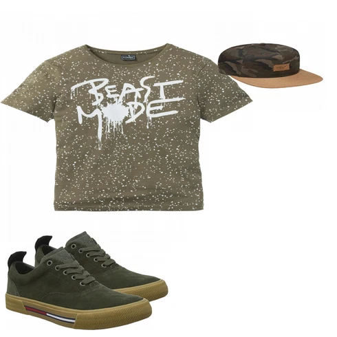 Grün T-Shirt Bonprix kombinieren mit Blau Trachtenmode