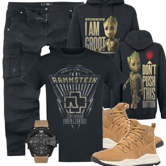 Outfit mit Blau Unkategorisiert Guardians of the Galaxy "Rammstein Shirt"