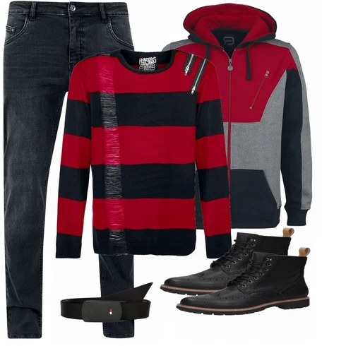 Schwarz Gürtel Tommy Jeans kombinieren