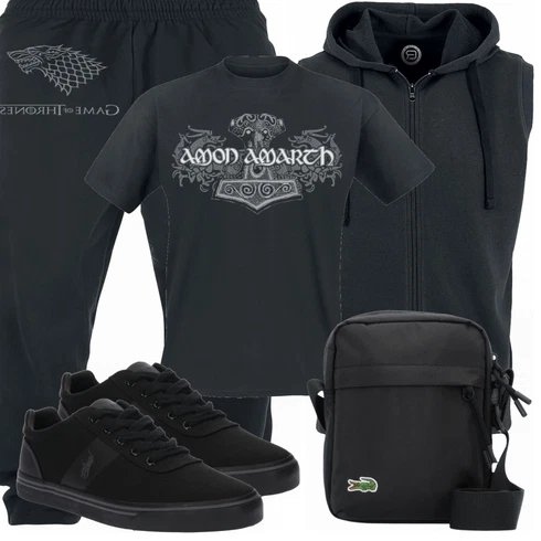 Schwarz Schuh Sneaker Polo Ralph Lauren kombinieren