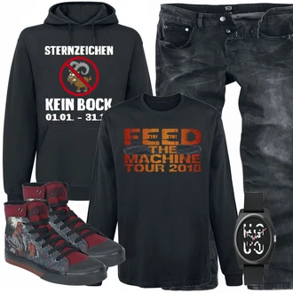 Outfit mit Mischfarben Sneaker "RED by Jeans"