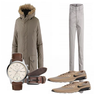 Winter Outfits mit Beige Sneaker Nike "Rene"