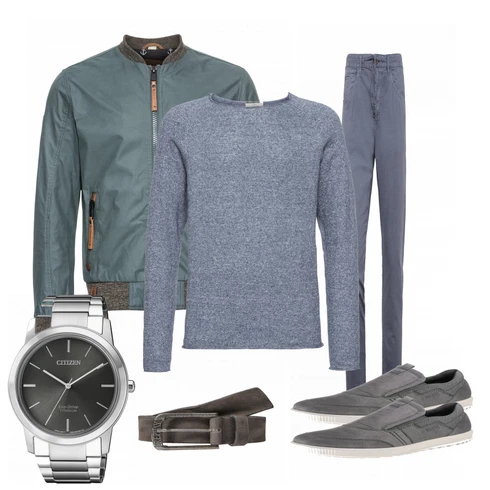 Grau Sommer Schuh Ecco kombinieren