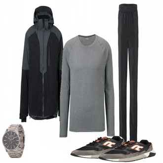 Outfit mit Schwarz Sneaker Replay "Replay"