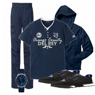 Outfit mit Schwarz Sneaker Replay "Replay"