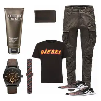 Outfit mit Schwarz Hose Große Größe G-Star Raw "Ricki"