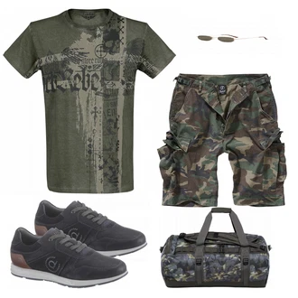 Outfit mit Braun Tasche The North Face "Rock Rebel"