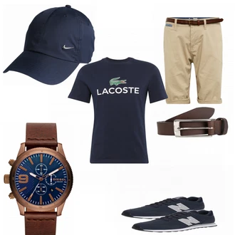 Outfit mit Schwarz Sneaker/Leder Sneaker New Balance "Rondo"