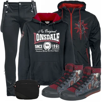 Outfit mit Mischfarben Sneaker "Rotting Goat"