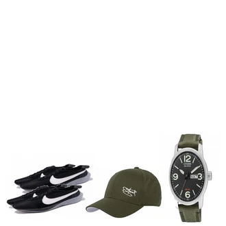Outfit mit Blau Sneaker Nike "RT5"