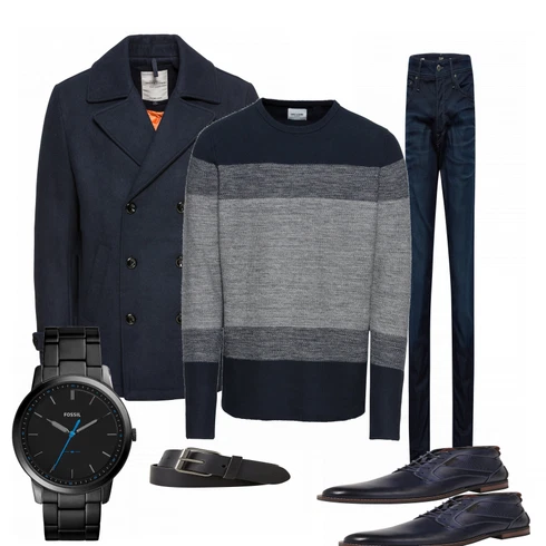 Blau Accessoire Gürtel Tom Tailor Denim kombinieren