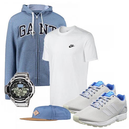 Blau Schuh Casio kombinieren