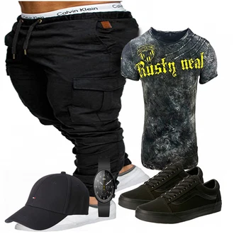 Outfit mit Blau Uhr Braun "Rusty New"