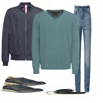 Outfit mit Blau Sportschuh Pikolinos "S Oliver"