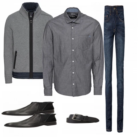 Blau Accessoire Gürtel Tom Tailor Denim kombinieren