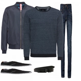 Outfit mit Grau Sneaker Tom Tailor "S OLiver"