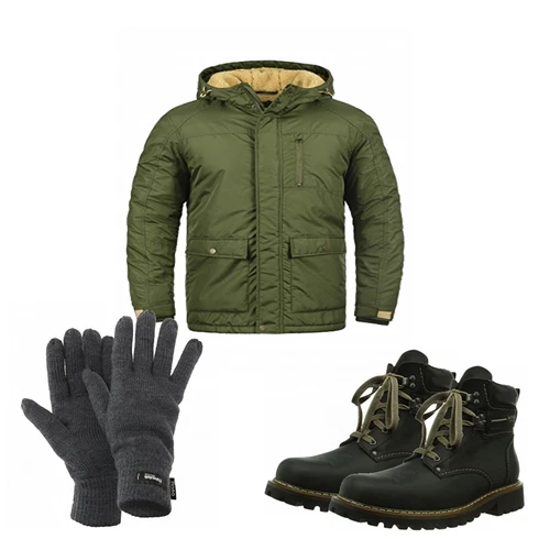 Grün Overall/Winter Parka Redefined Rebel kombinieren