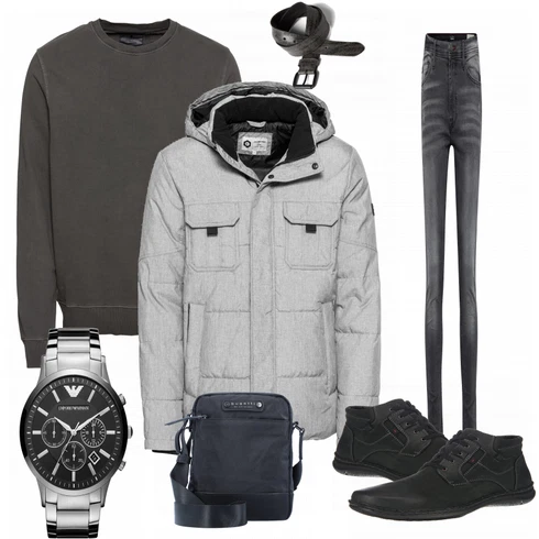 Schwarz Accessoire Gürtel Tom Tailor Denim kombinieren