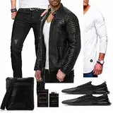 Übergangs Lederjacken Outfits image