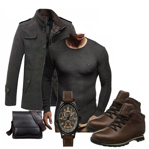 Blau Winter Parka Leif Nelson kombinieren