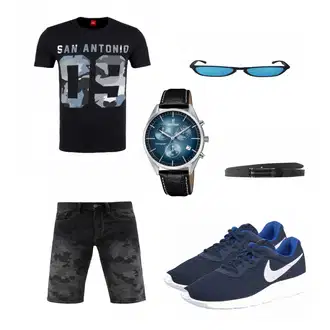 Outfit mit T-Shirt "SanAntonio"