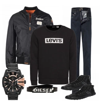 Outfit mit Blau Top Gun "Sayad"