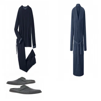 Outfit mit Grau Hausschuh Romika "Schlafanzuege fuer Winter"