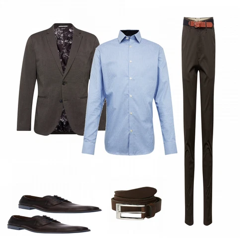Grau Casual Hemd SELECTED HOMME kombinieren
