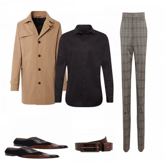 Outfit mit Schwarz Casual Hemd SELECTED HOMME "Selected Homme"