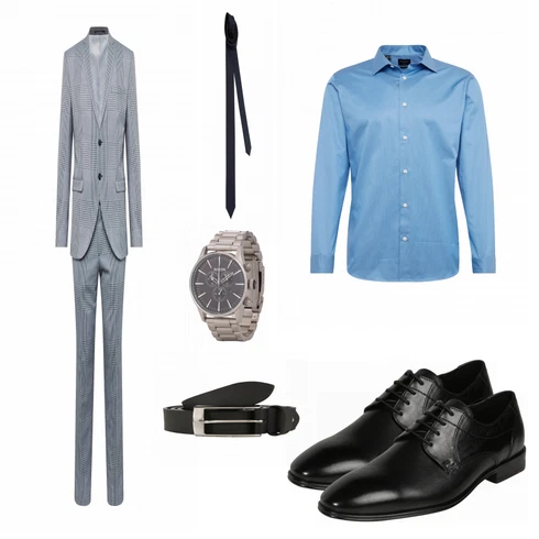 Blau Casual Hemd SELECTED HOMME kombinieren