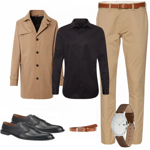 Schwarz Casual Hemd SELECTED HOMME kombinieren